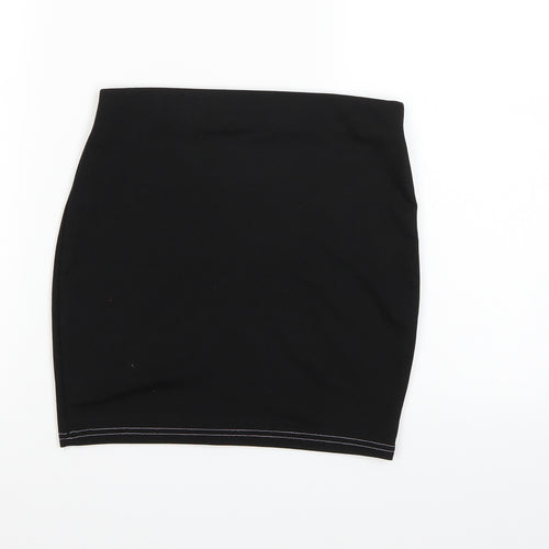 Nasty Gal Womens Black   A-Line Skirt Size 8