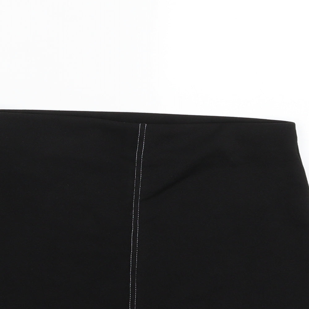 Nasty Gal Womens Black   A-Line Skirt Size 8
