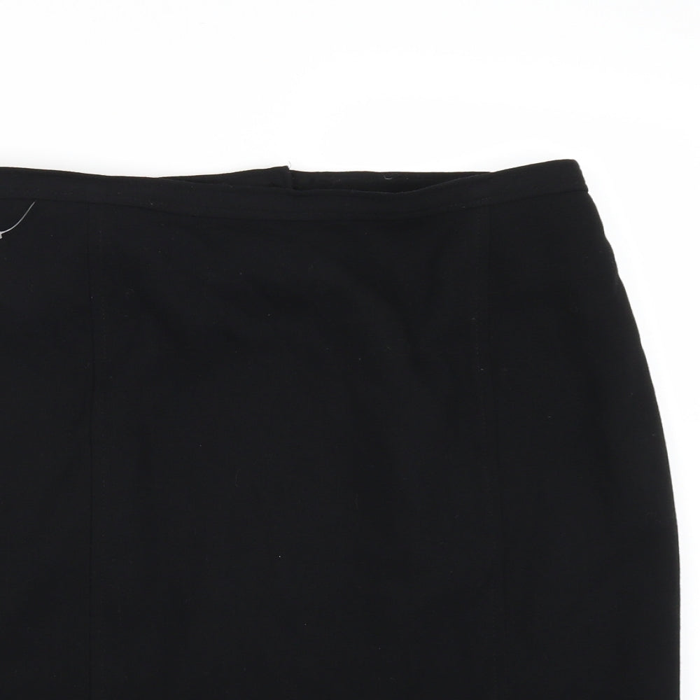 Debenhams Womens Black   A-Line Skirt Size 14