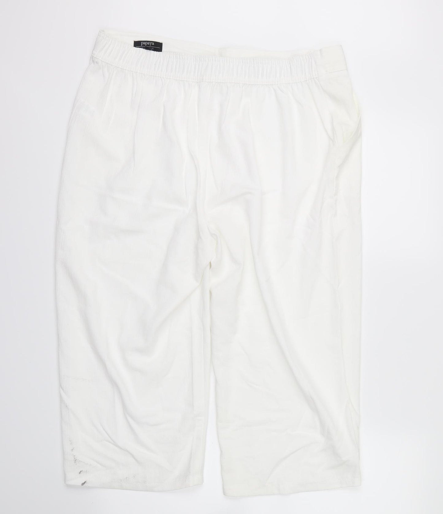 Papaya Womens White   Cargo Trousers Size 16 L20 in