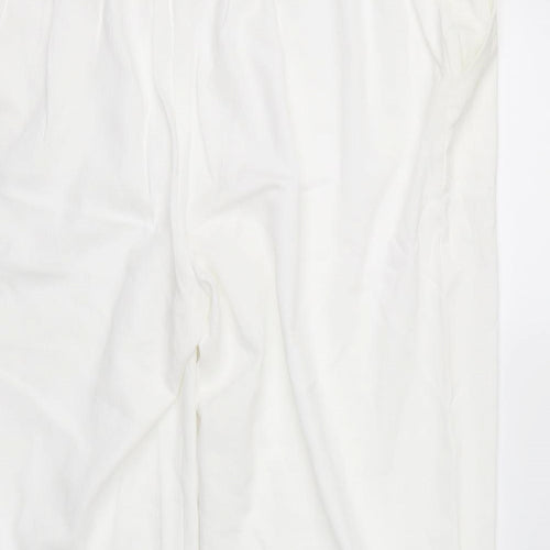 Papaya Womens White   Cargo Trousers Size 16 L20 in