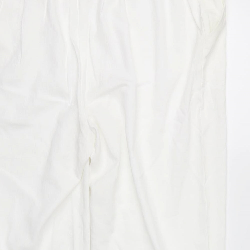 Papaya Womens White   Cargo Trousers Size 16 L20 in