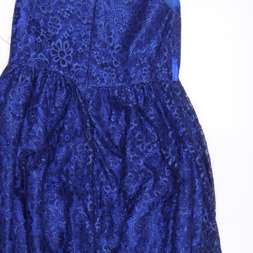 vogue fashion Womens Blue Floral  Tank Dress  Size 10