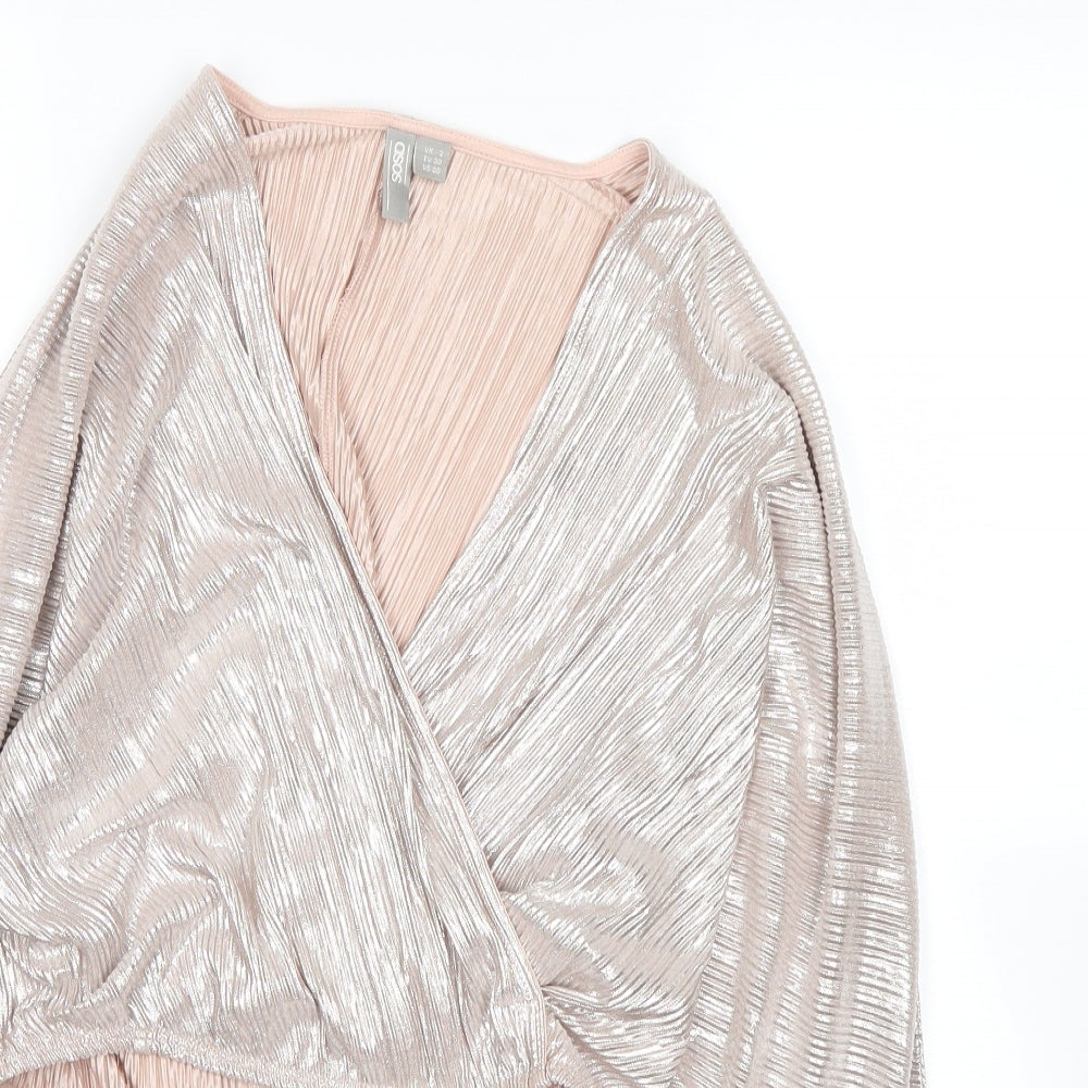 ASOS Womens Gold   Tunic Blouse Size 2