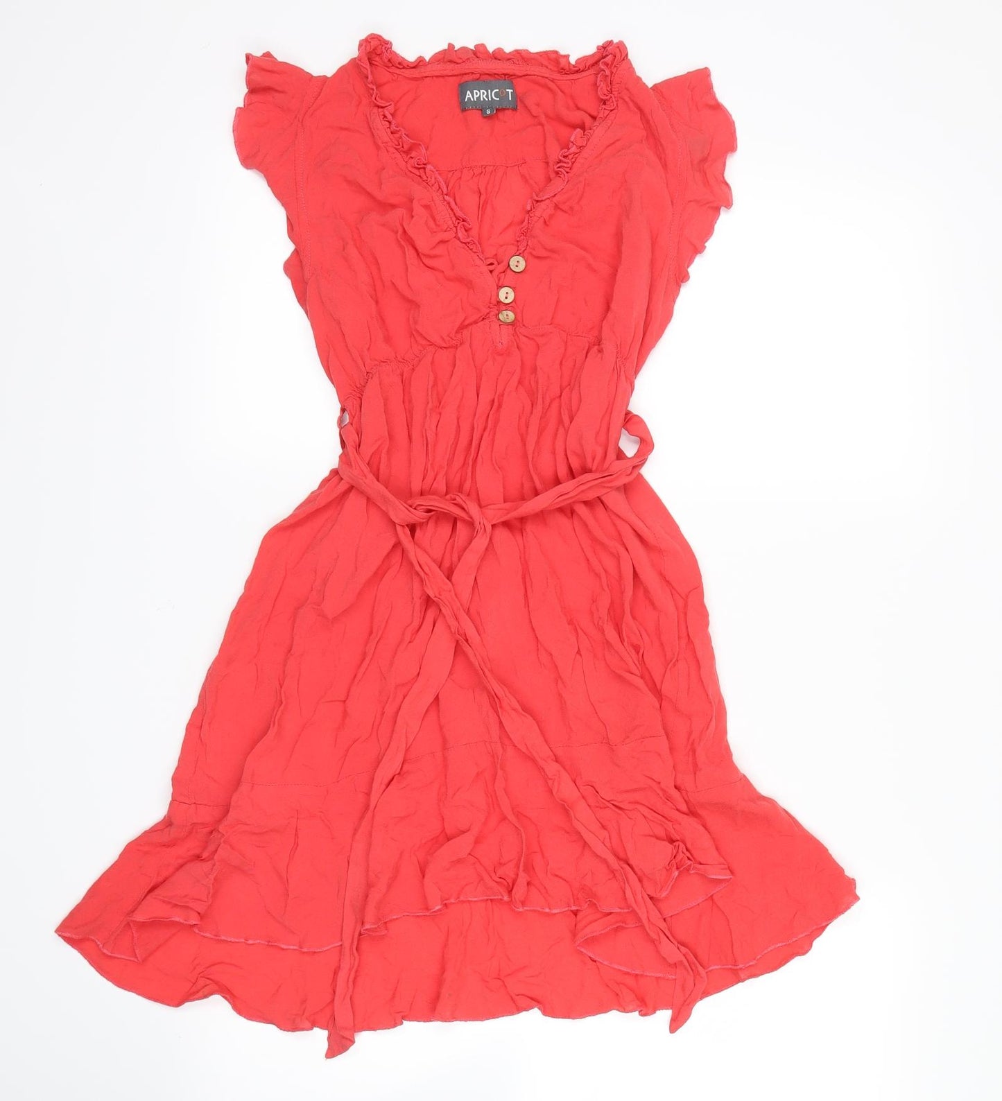 Apricot Womens Red   Shirt Dress  Size S