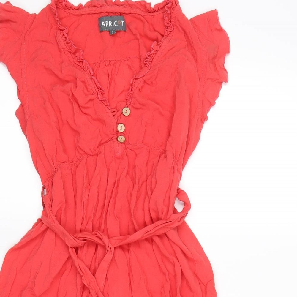 Apricot Womens Red   Shirt Dress  Size S