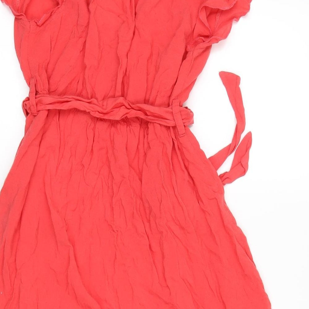 Apricot Womens Red   Shirt Dress  Size S