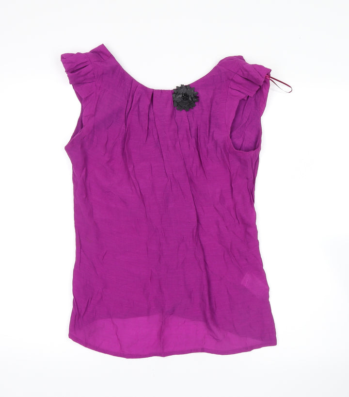 River Island Womens Purple Basic Blouse Size 10