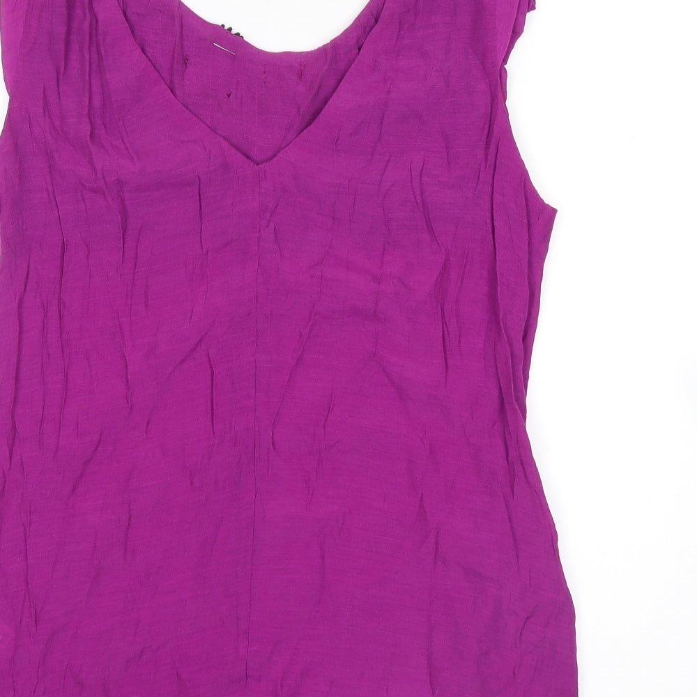 River Island Womens Purple   Basic Blouse Size 10