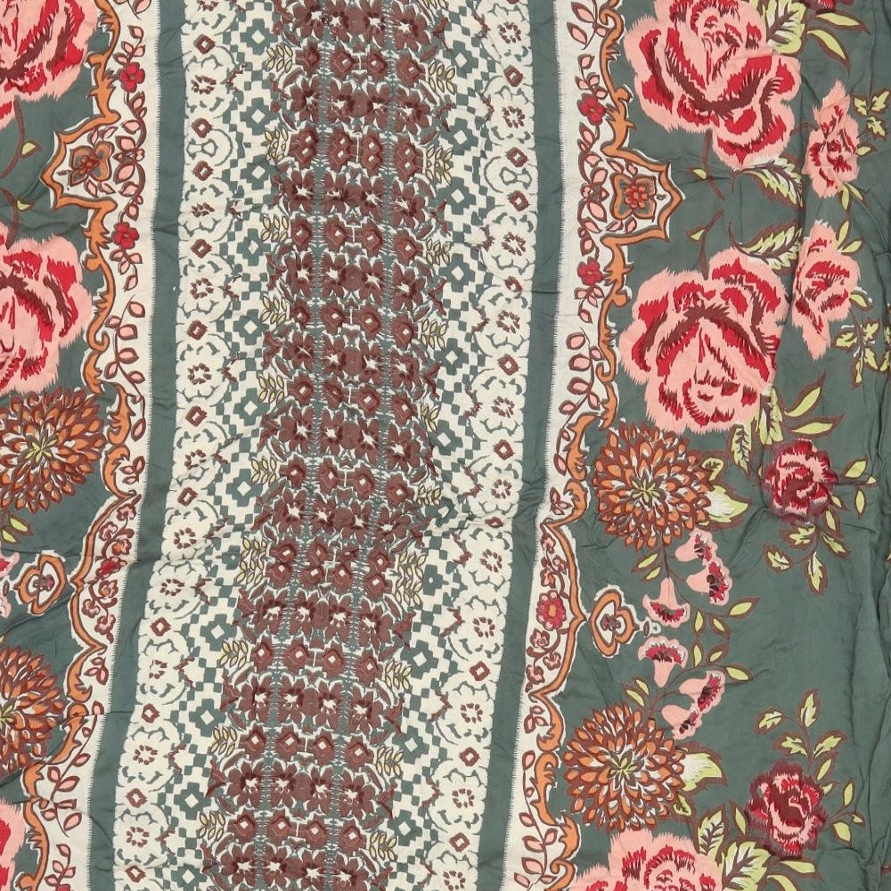 Apricot Womens Green Floral  Kimono Blouse Size M