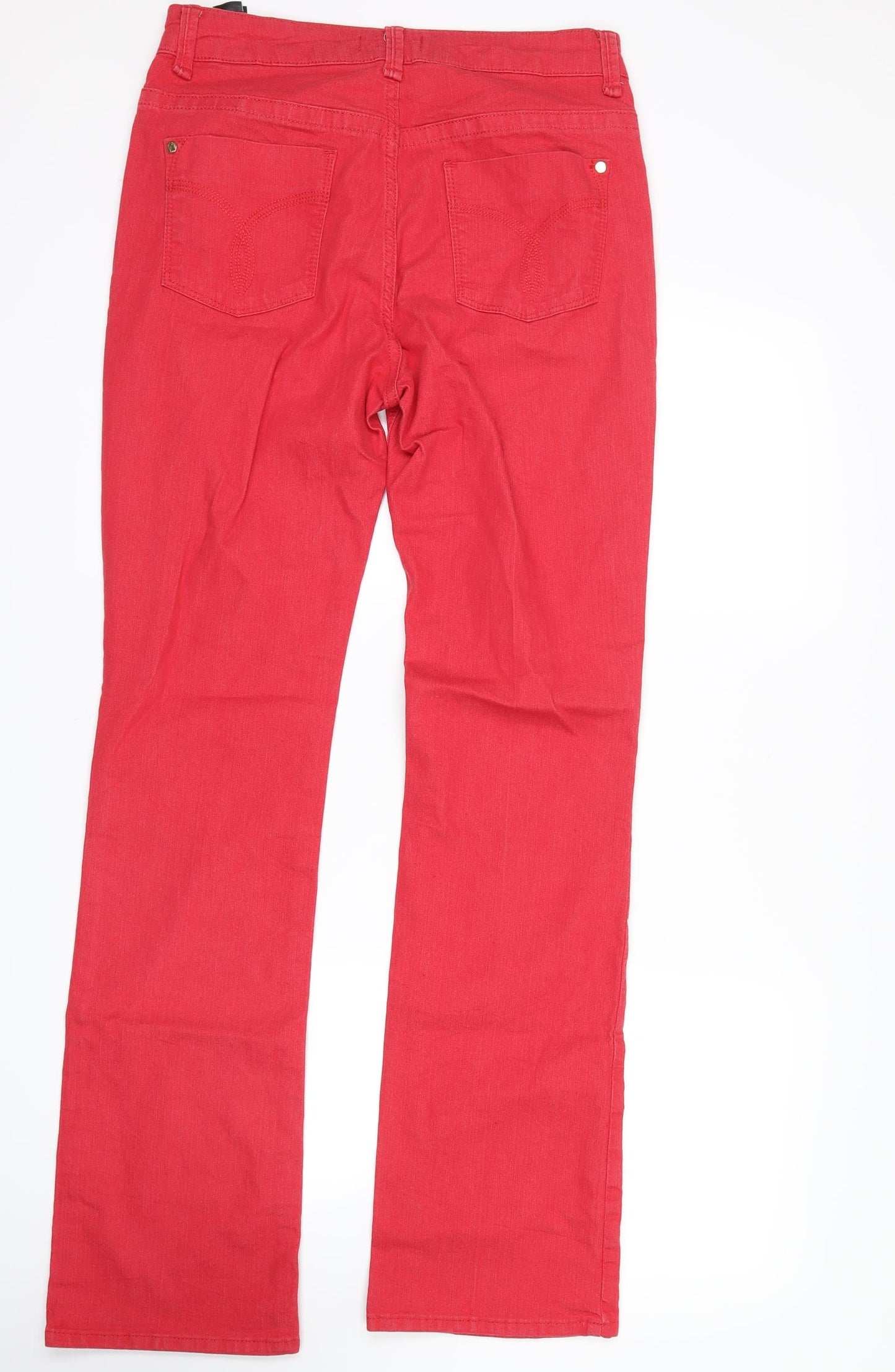 peruna Womens Red   Skinny Jeans Size 12 L32 in