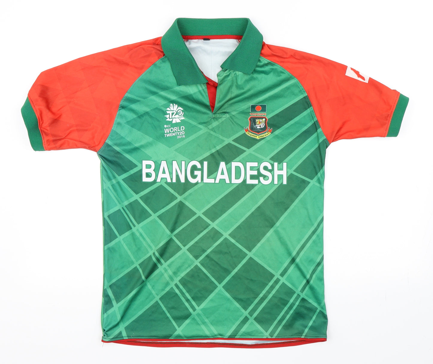 Bangladesh Cricket Mens Green    Polo Size M  - Bangladesh Crick Board 2016