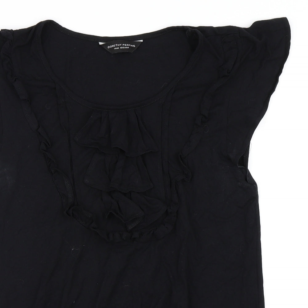 Dorothy Perkin Womens Black   Basic T-Shirt Size 14