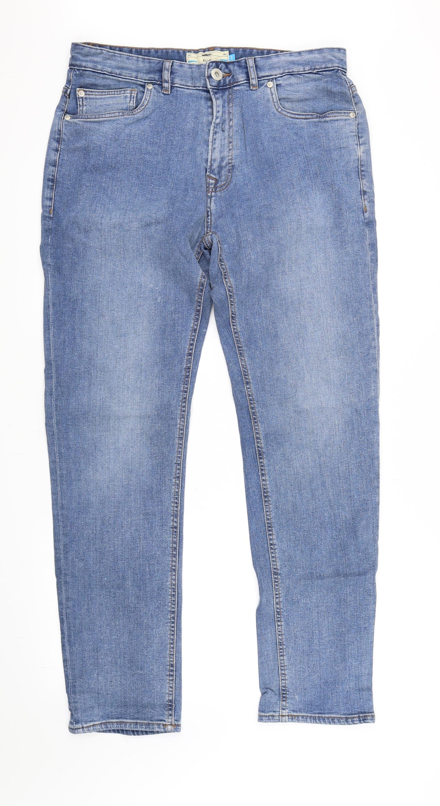 NEXT Mens Blue   Straight Jeans Size 32 L30 in