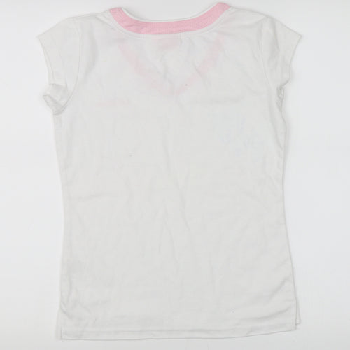 LA Gear Womens White   Basic T-Shirt Size 10