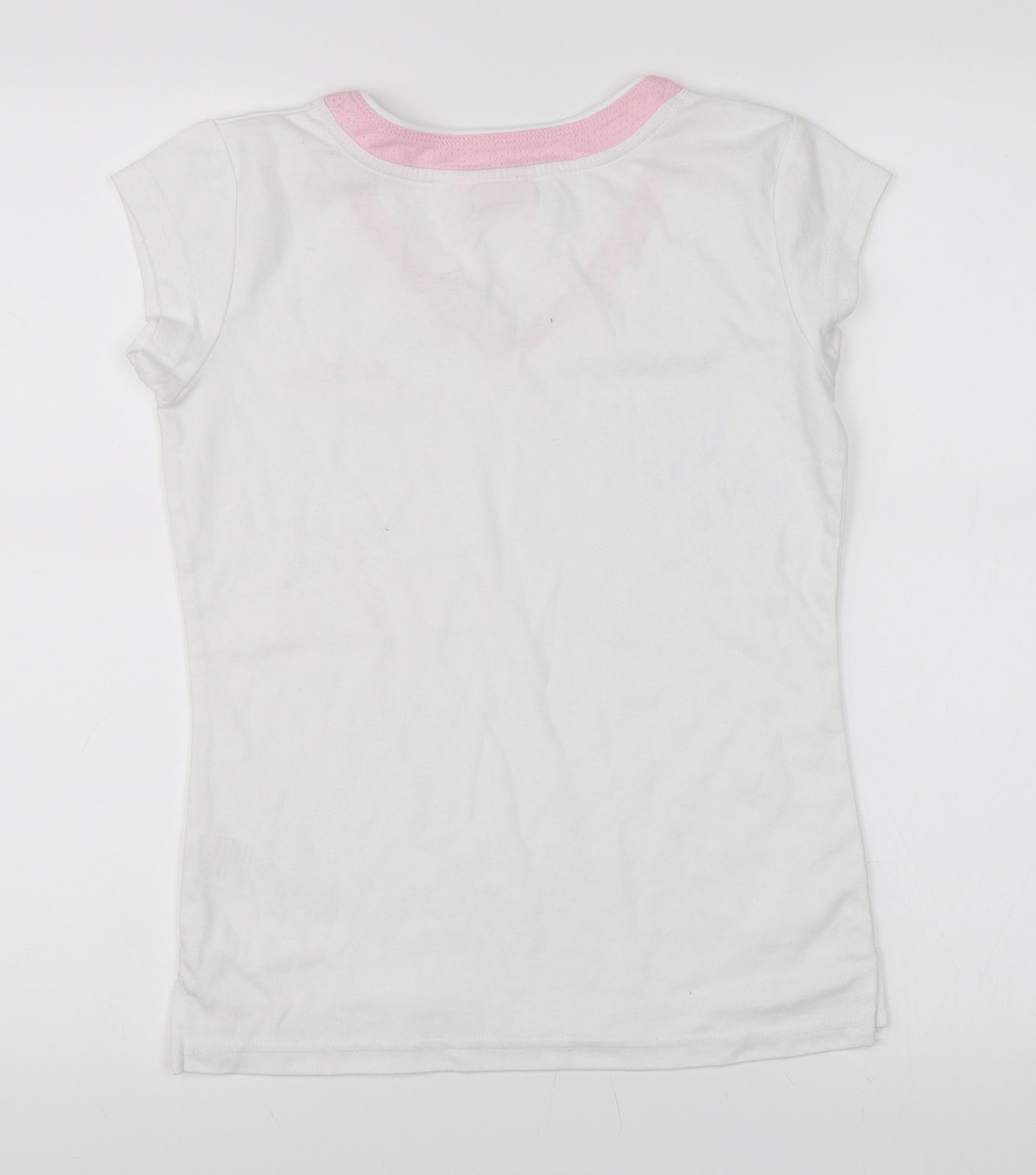 LA Gear Womens White   Basic T-Shirt Size 10