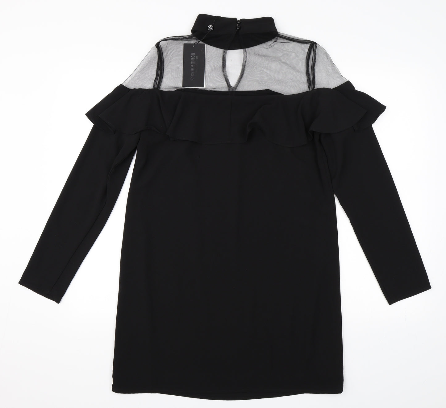 Fashion Union Womens Black   Bodycon  Size 10