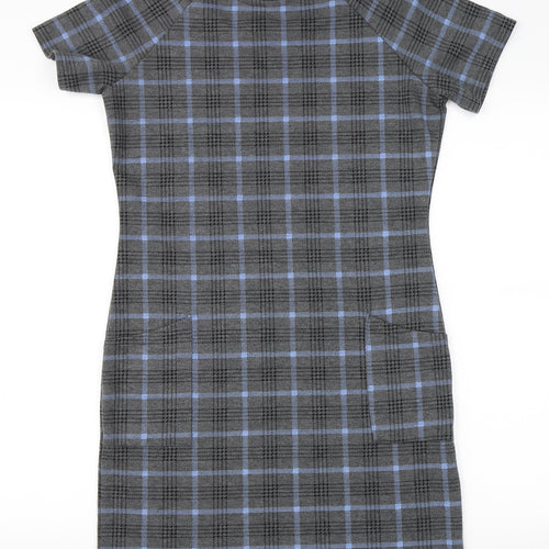 Select Womens Grey Check  Bodycon  Size 12
