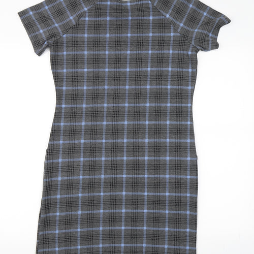 Select Womens Grey Check  Bodycon  Size 12