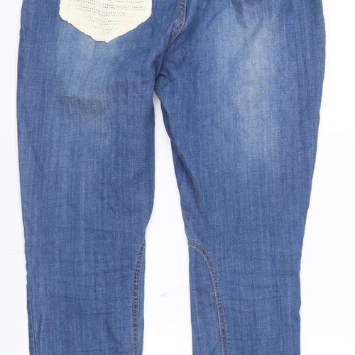 H&M Womens Blue   Straight Jeans Size 14 L30 in
