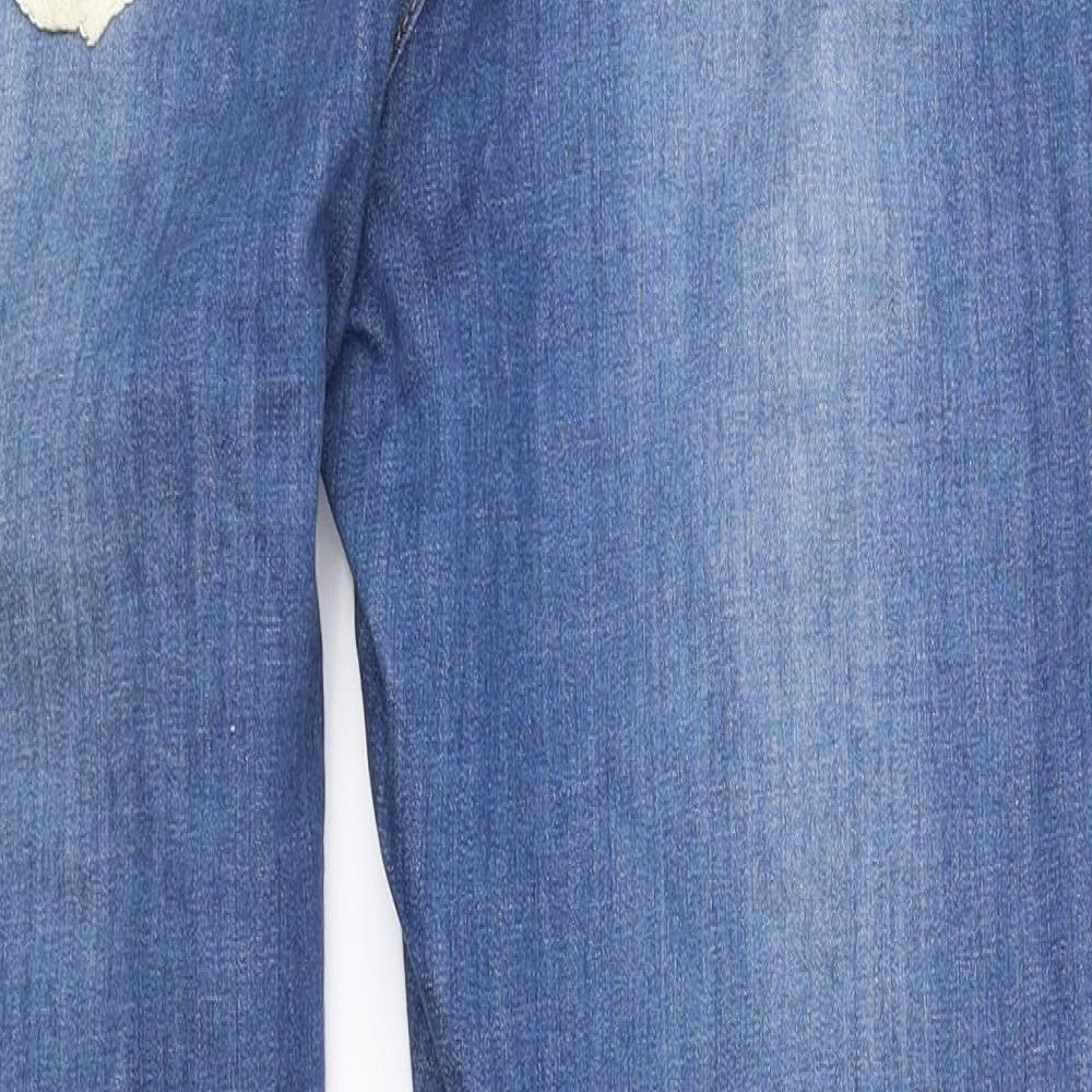 H&M Womens Blue   Straight Jeans Size 14 L30 in