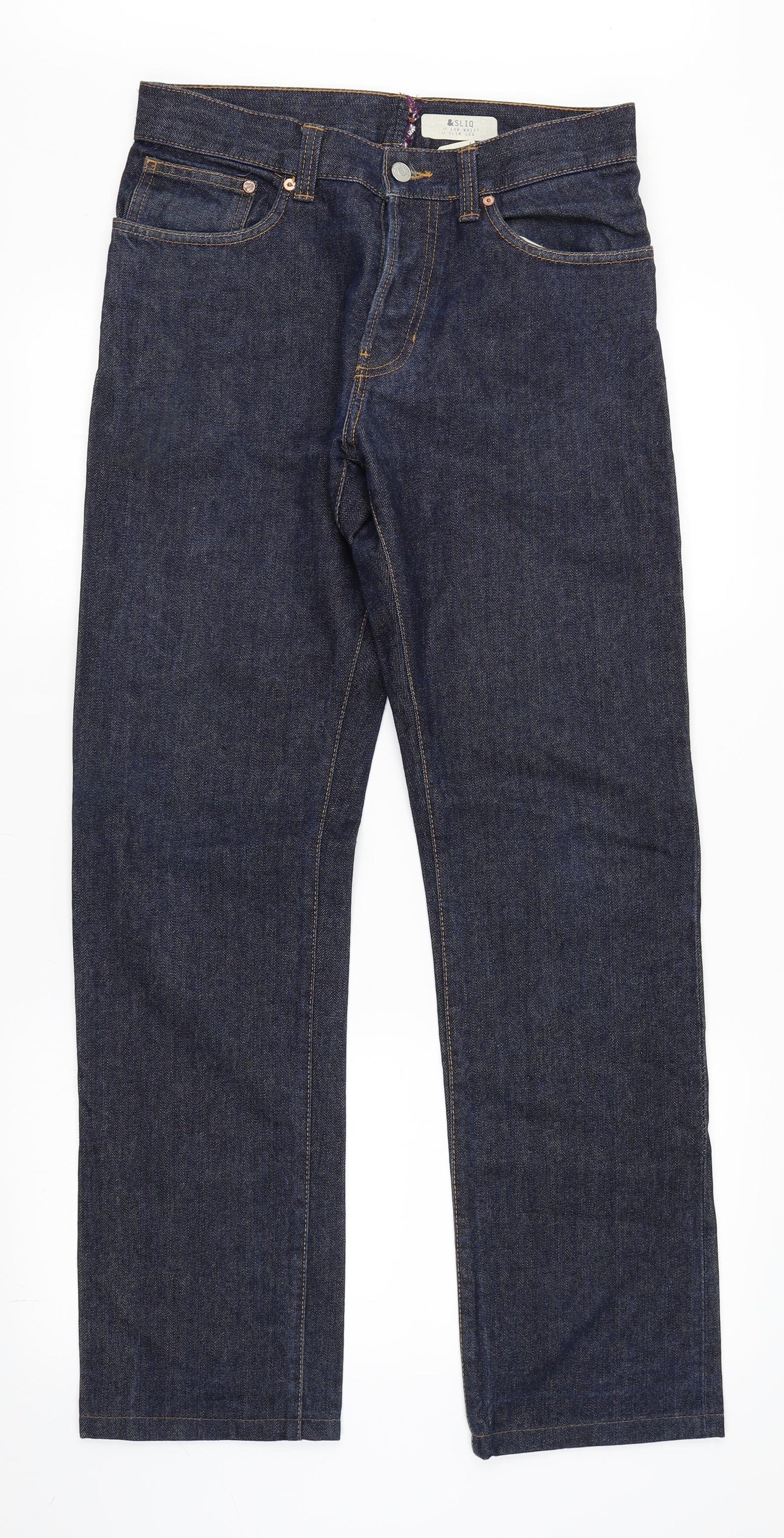 SLIQ Womens Blue   Straight Jeans Size 31 L34 in