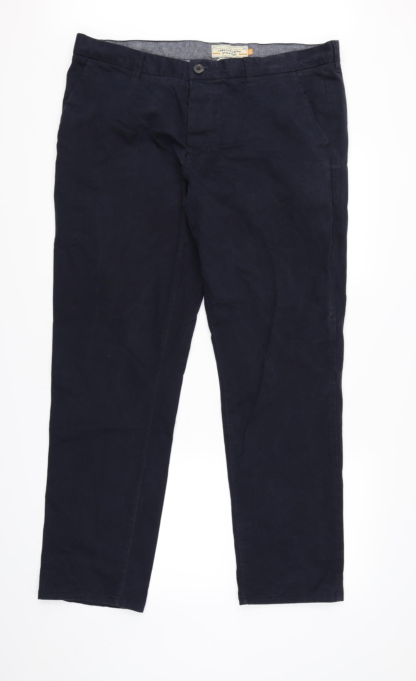 NEXT Mens Blue   Chino Trousers Size 38 L30 in