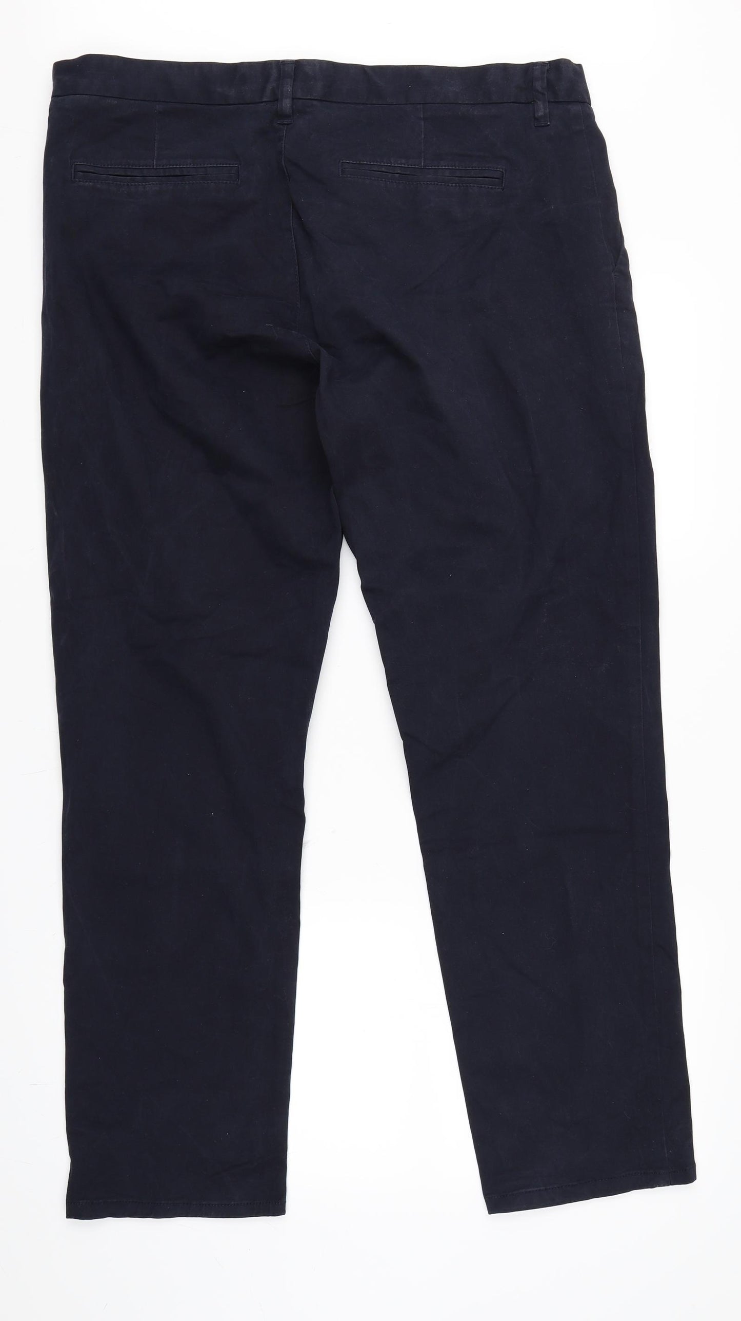 NEXT Mens Blue   Chino Trousers Size 38 L30 in