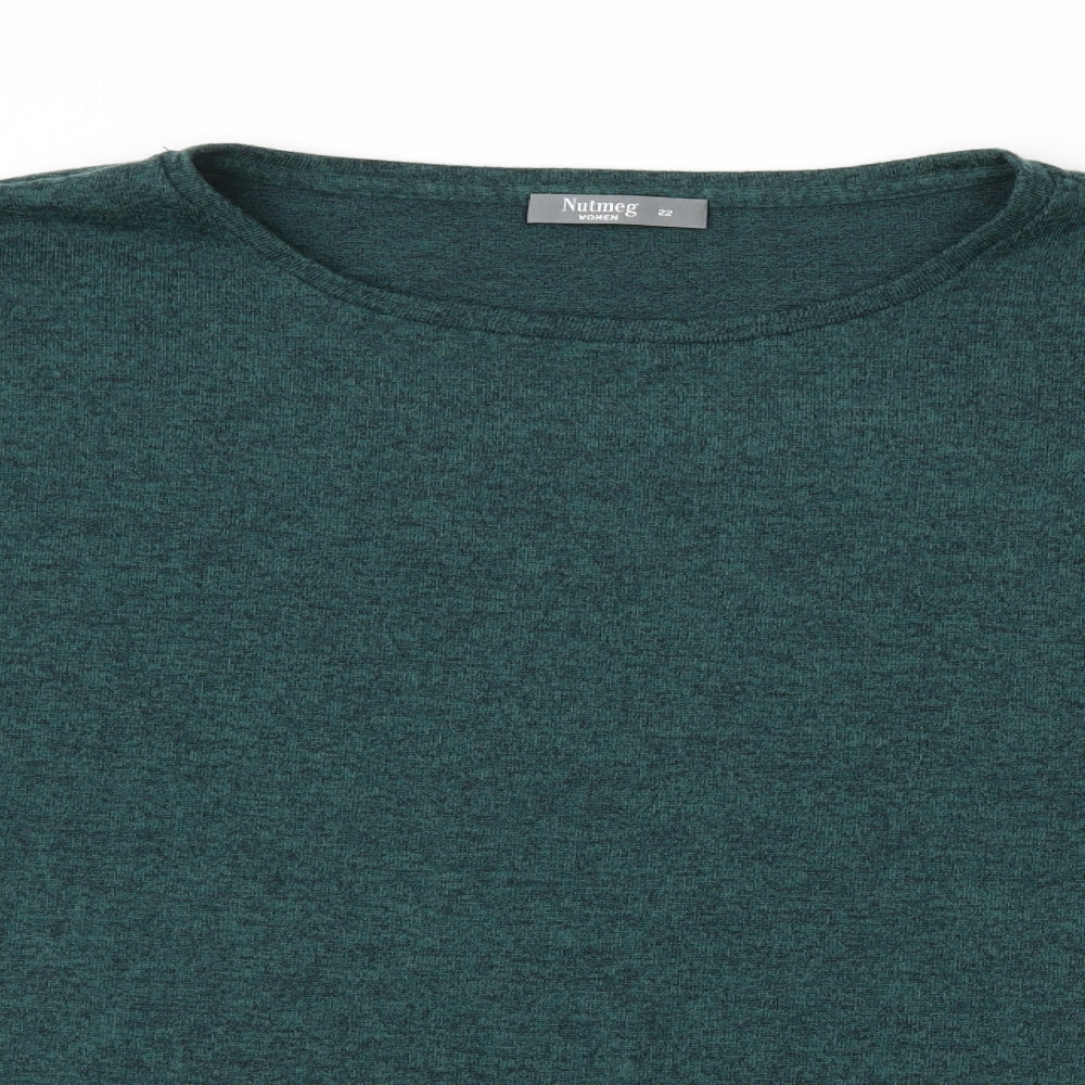 Nutmeg Womens Green   Pullover Jumper Size 22