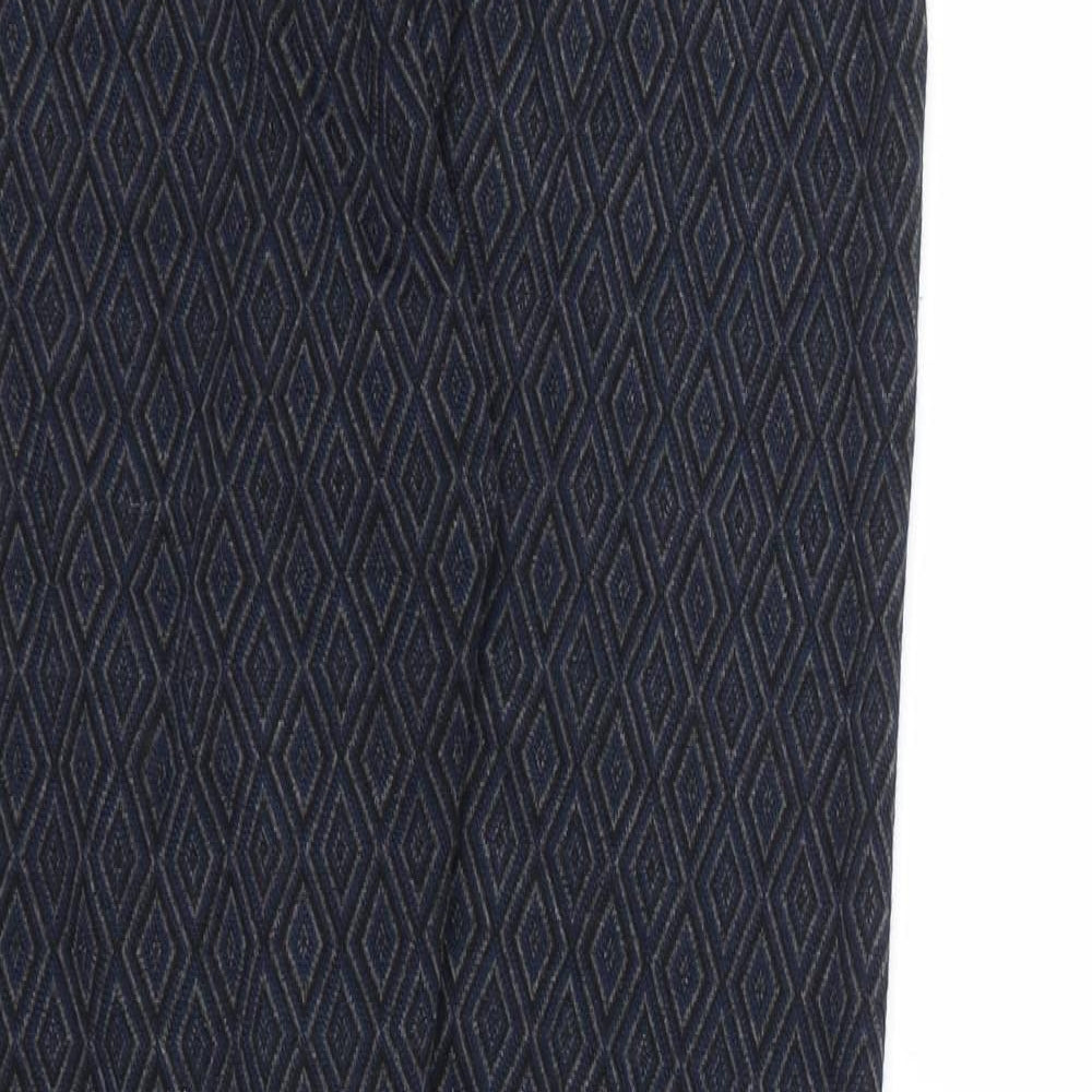 Atmosphere Womens Blue Geometric  Cropped Leggings Size 10 L26 in