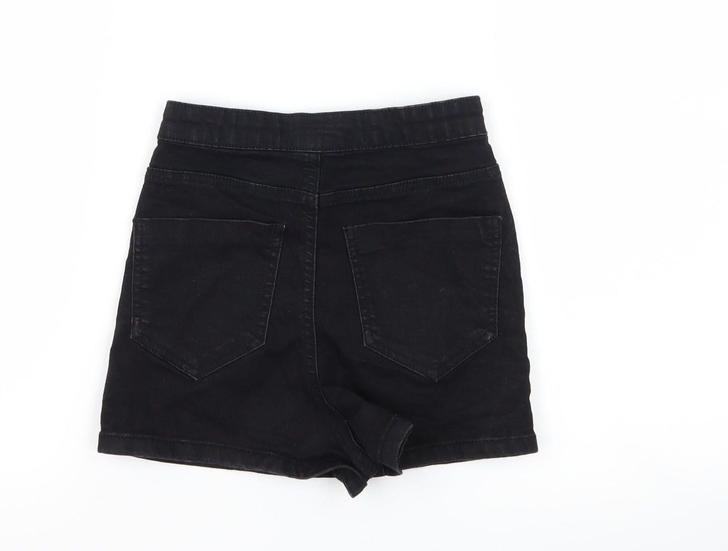denim co Womens Black  Denim Hot Pants Shorts Size 6