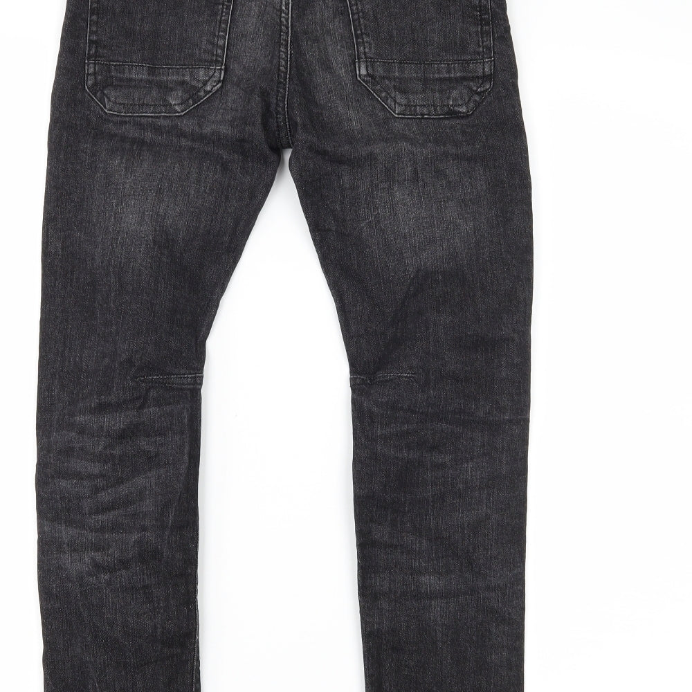 George Boys Black  Denim Straight Jeans Size 8-9 Years