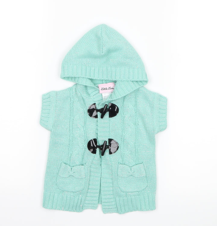 Little Lass Girls Green Jacket Size 3-6 Months
