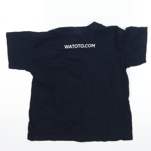 B&C collection Boys Blue   Basic T-Shirt Size 11-12 Years  - slogan