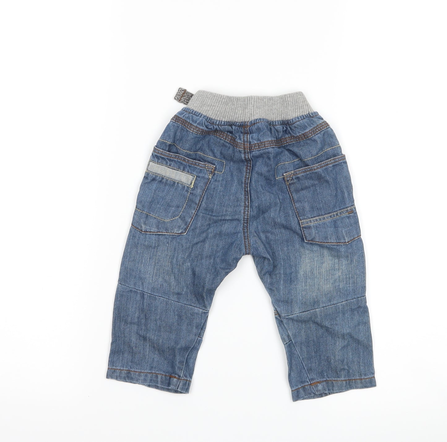 TU Boys Blue  Denim Capri Jeans Size 9-12 Months