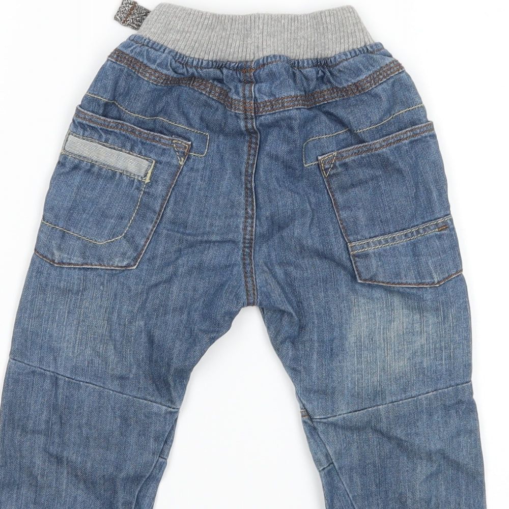 TU Boys Blue  Denim Capri Jeans Size 9-12 Months