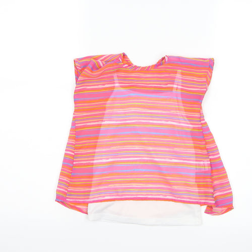 Healthtex Girls Pink Striped  Basic T-Shirt Size 4 Years