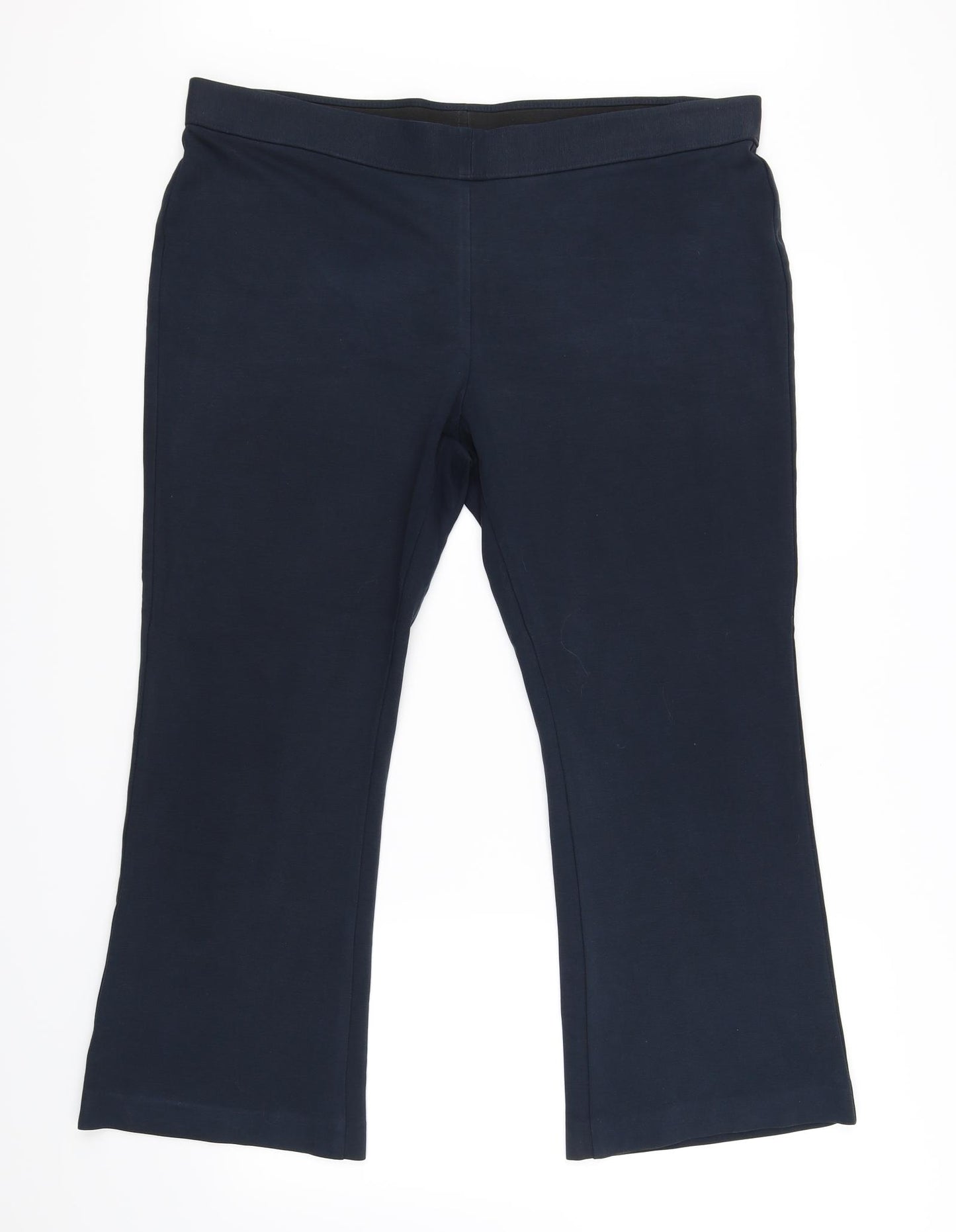 M&S Womens Blue   Trousers  Size 20 L26 in - short