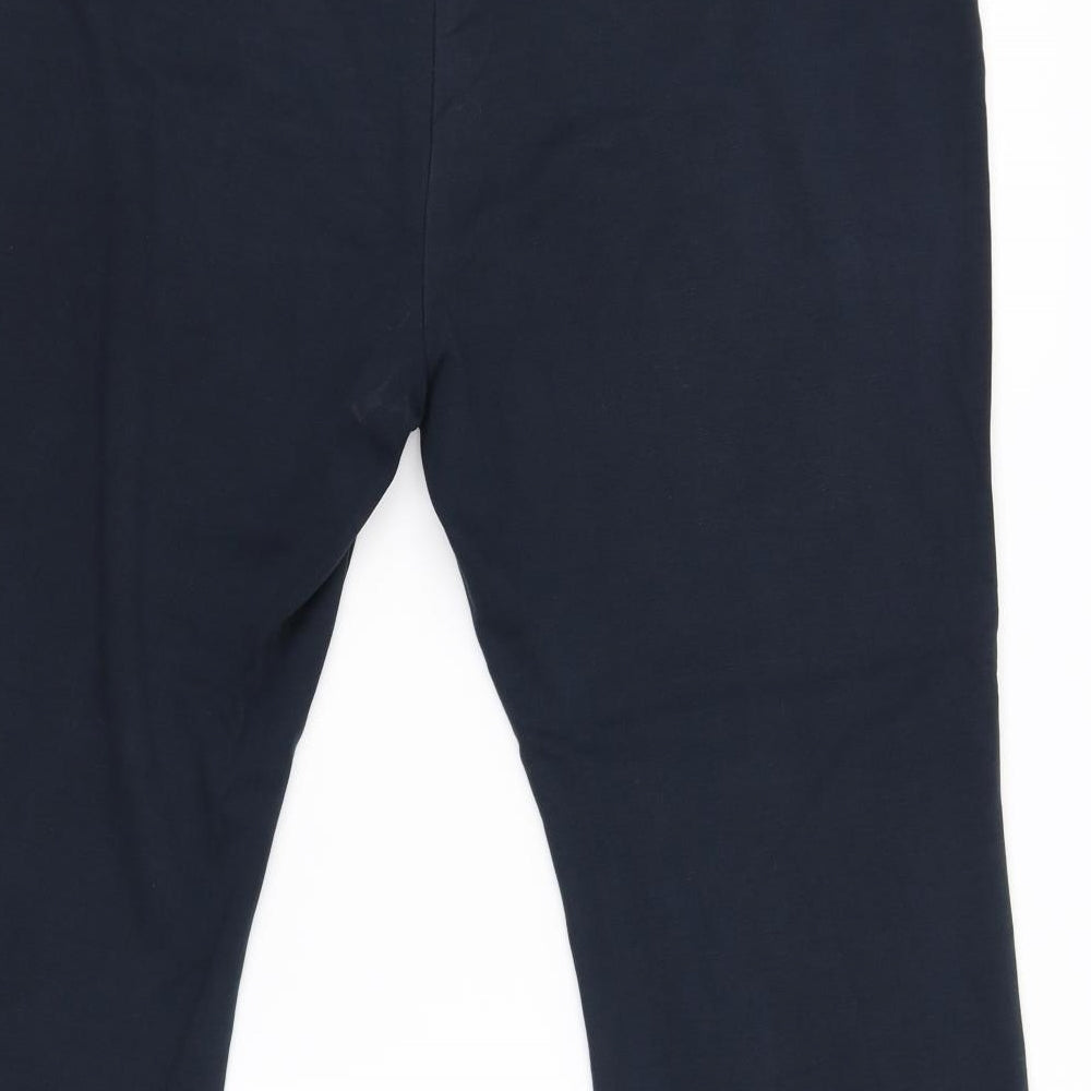 M&S Womens Blue   Trousers  Size 20 L26 in - short