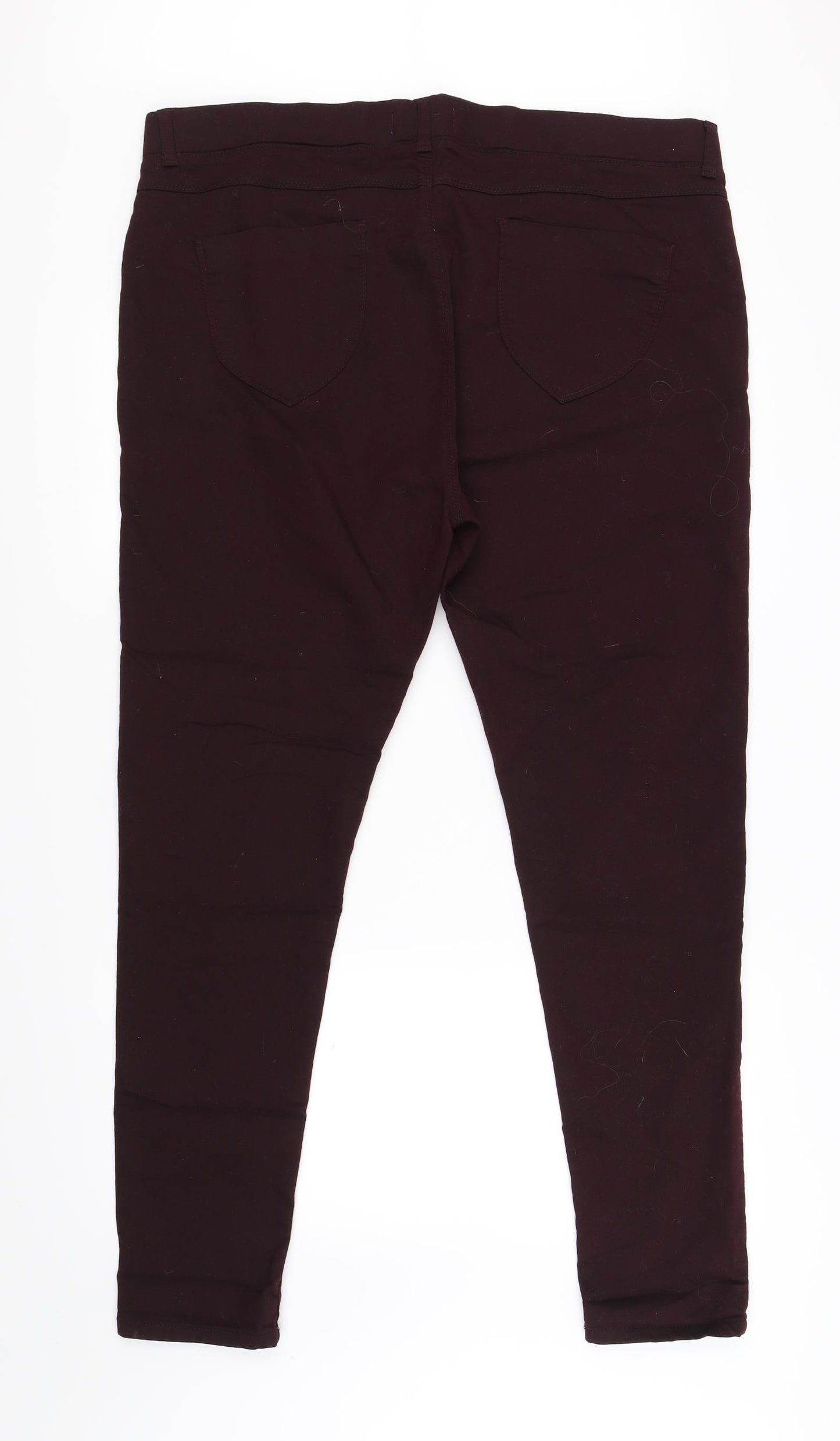 Eden Womens Red   Jegging Jeans Size 20 L29.5 in