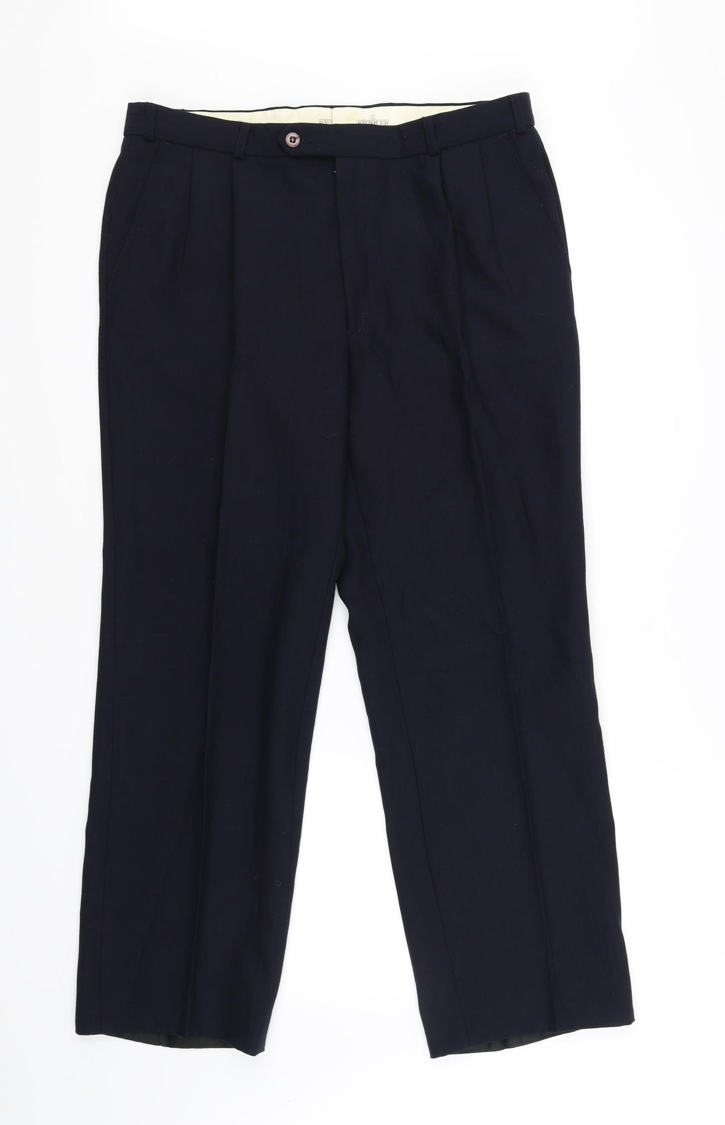 Baumler Mens Blue   Dress Pants Trousers Size 34 in L28 in