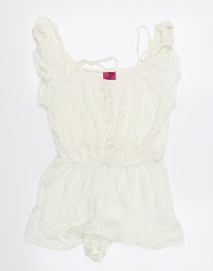 Alive Womens White   Jumpsuit One-Piece Size M
