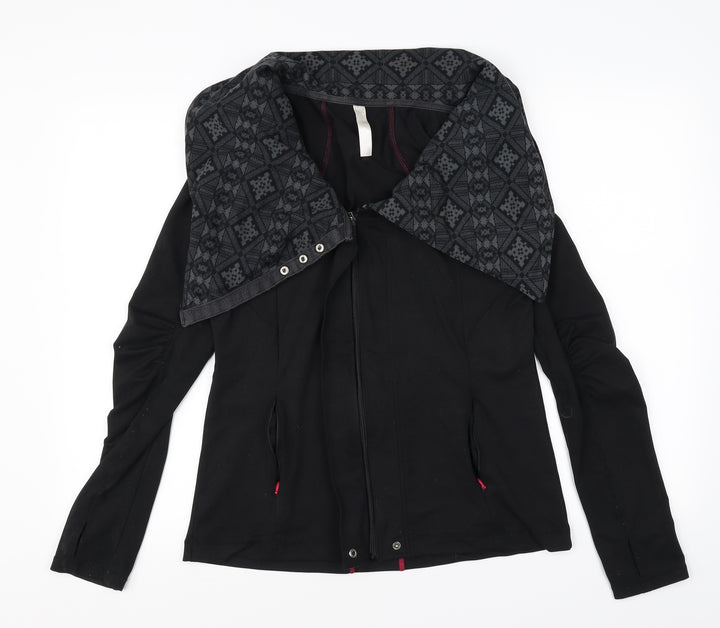 Kyodan Womens Black Geometric Jacket Size M