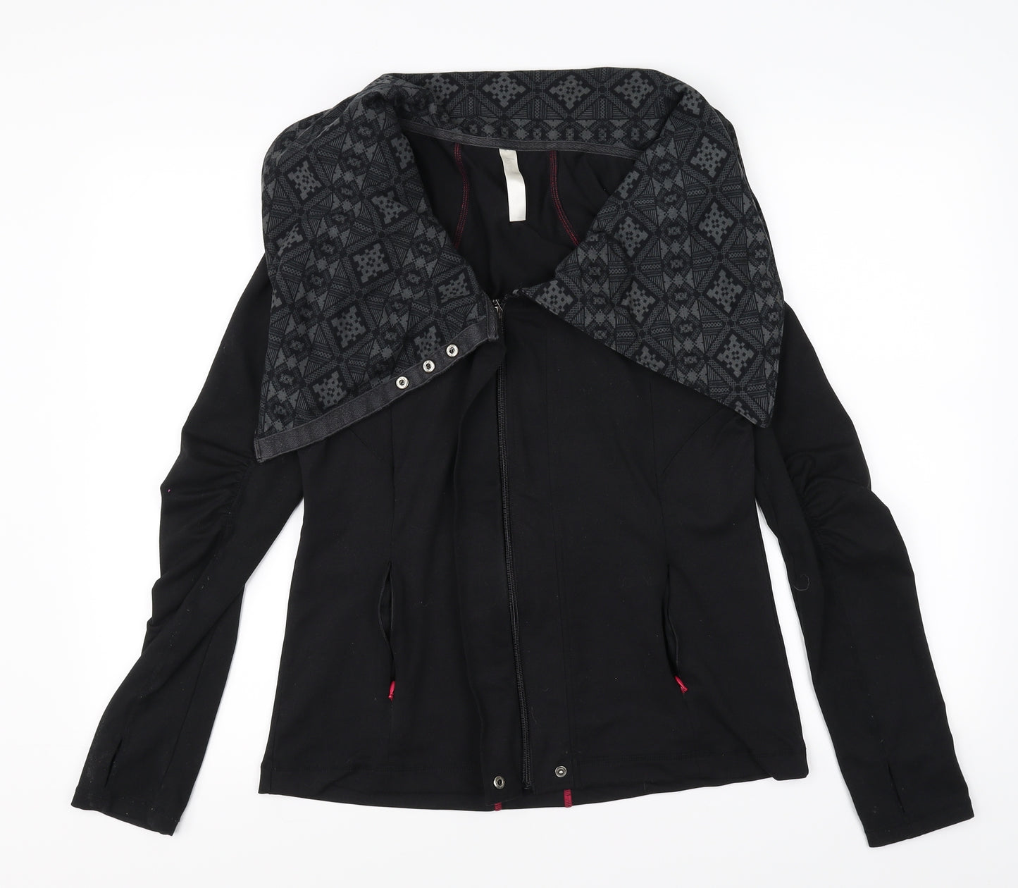 Kyodan Womens Black Geometric  Jacket  Size M