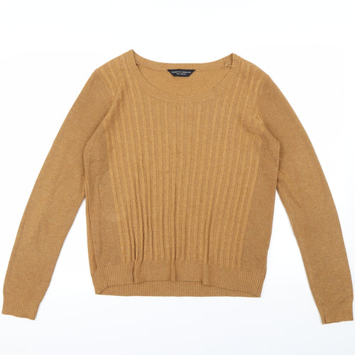 Dorothy Perkins Womens Beige   Pullover Sweatshirt Size 14