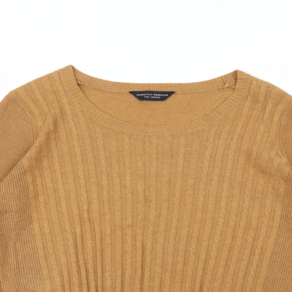 Dorothy Perkins Womens Beige   Pullover Sweatshirt Size 14