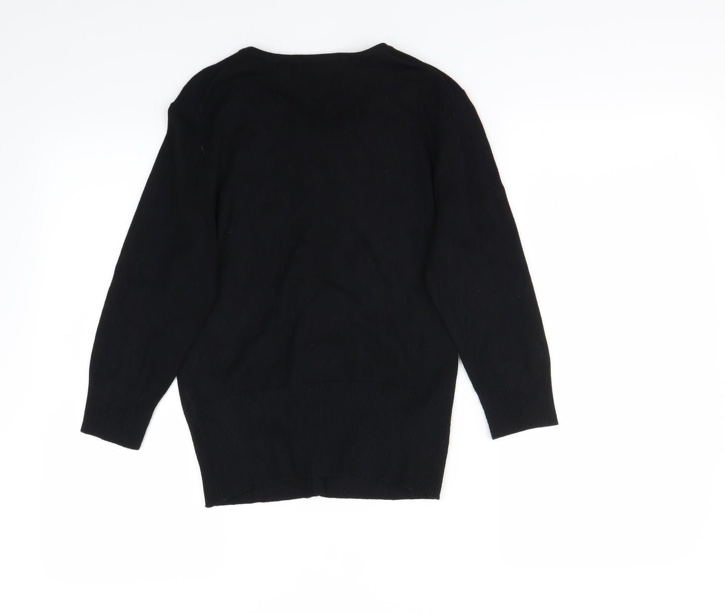 M&S  Womens Black   Cardigan Jumper Size 12