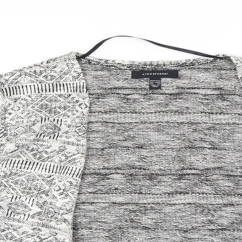 Atmosphere Womens Black Geometric  Cardigan Jumper Size 10