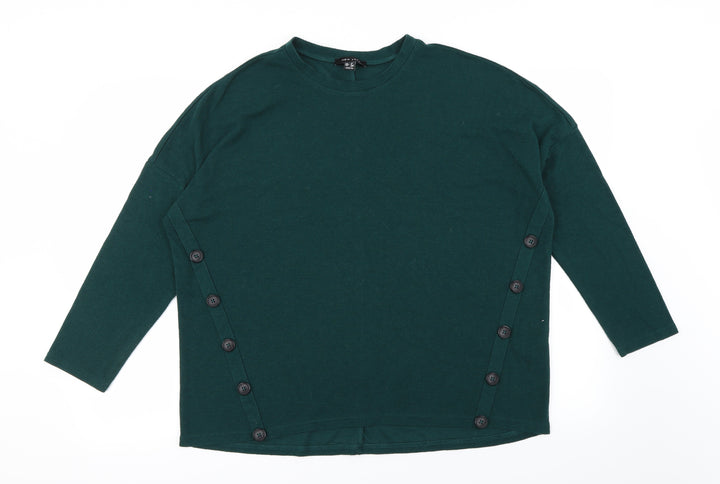 new look Womens Green Pullover Jumper Size 12