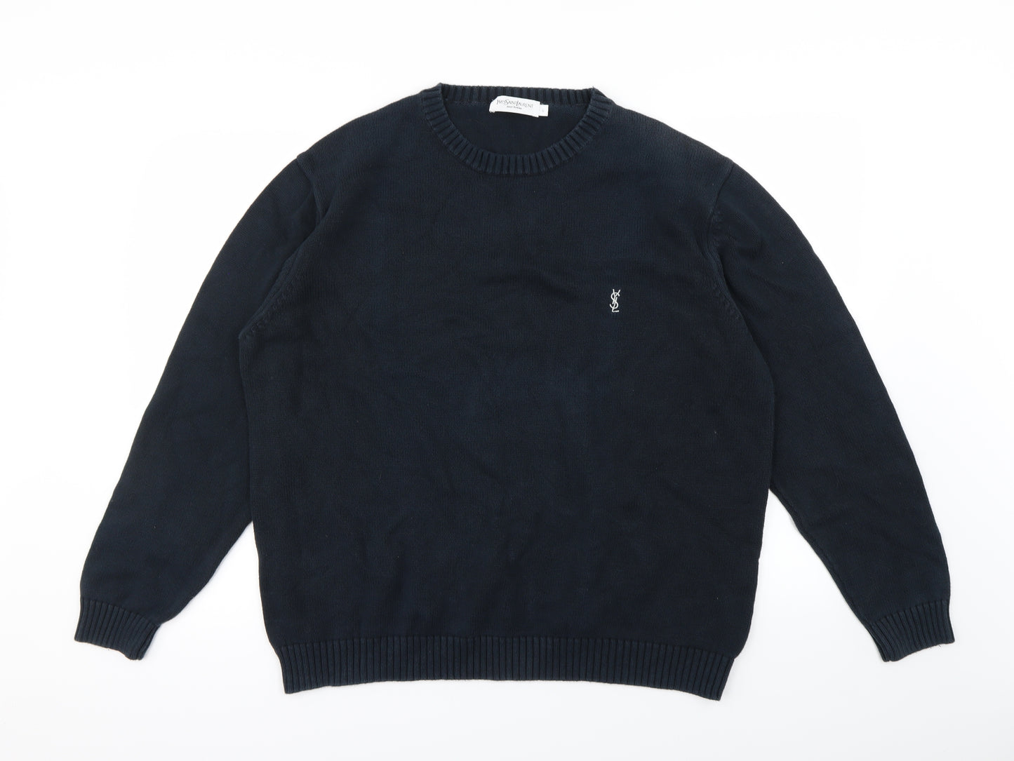 Yves Saint Laurent Mens Black   Pullover Jumper Size L